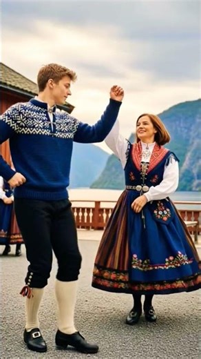 Norway folk dance@waytomoonA#travel #DreamScreenAI