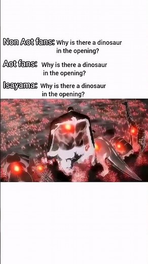 I think animators love dinosaur 🦖 🤔 #anime #attackontitan #animeshorts #erenyeager #animevibes