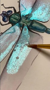 How to draw a dragonfly