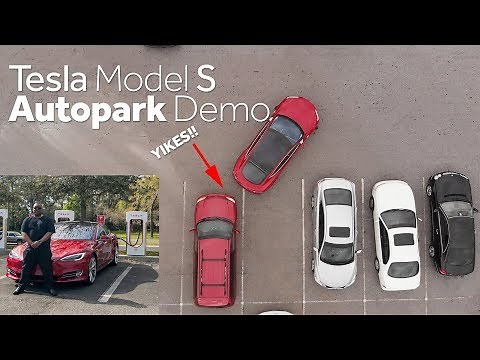 Tesla Model S Autopark Demo