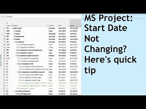 MS Project: Reason why Start Date doesn't change on updating predecessor duration
