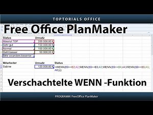 Verschachtelte Wenn Funktion (Free Office PlanMaker)