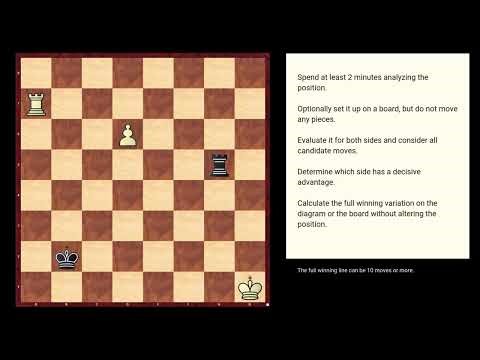 Deep Calculation Chess Puzzles #62