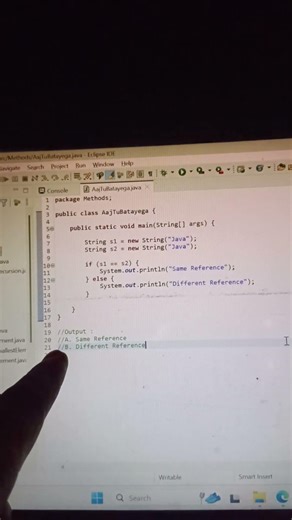 Java string MCQ qns. #java #coding #it #shorts #reels #javascript #error