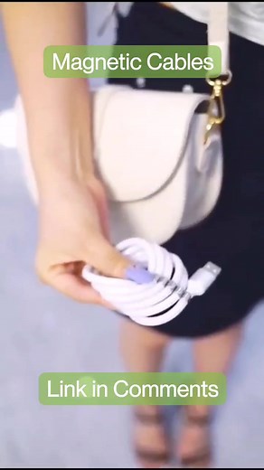 Say no more to messy cables with this new magnetic cable! #Charger #ChargingCable #USBC #LightningCable | DigiHome - Essential Finds