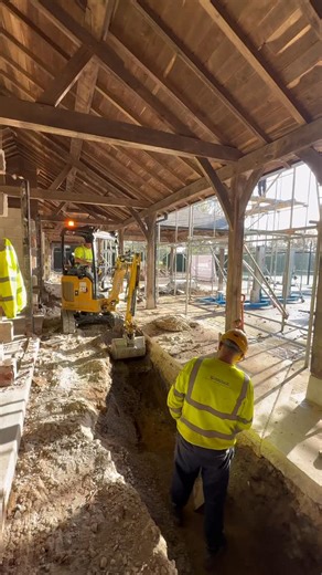 Even in the winter sunshine, with Heritage plant machinery and skilled trades delivering every detail with precision and care. Liam and Pete are busy excavating the grounds, whilst Nigel seamlessly handles the safe movement of materials. Another day of craftsmanship, teamwork and steady progress on site - that’s the Heritage way. ☎️ 0161 667 5767 📧 enquiries@heritagegroupltd.co.uk 💻 http://www.heritagegroupltd.co.uk . . . #HeritageConstruction #SkilledTrades #ConstructionLife #PrecisionWork #p