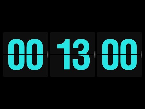 13 Minutes Blue Timer ⏳ Calm Focus Countdown