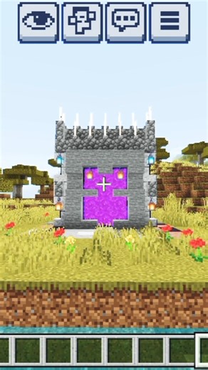 ALL STONES NETHER PORTAL DESIGN | MINECRAFT | #shorts #trending #viral #minecraft