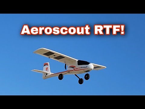 The HobbyZone Aeroscout On a Winter Windy Day!