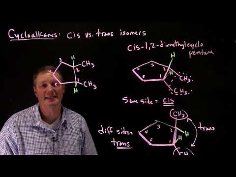 CIS vs Trans Isomers of cycloalkans