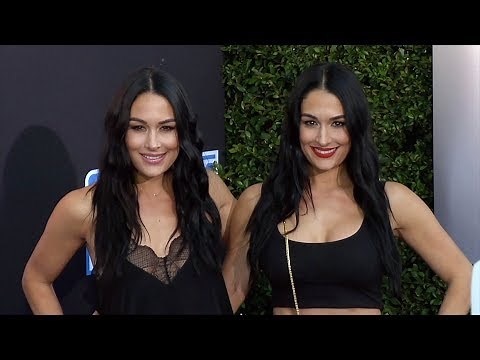 Brie Bella, Nikki Bella WWE 20th Anniversary Celebration Event Blue Carpet