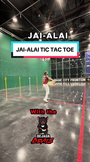 THE DEVILS ARE IN ON THE JAI-ALAI TIC TAC TOE ACTION! #jaialai #sports #tictactoe #tictactoechallenge
