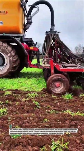High-Capacity Slurry Injector Boosts Soil Fertility Fast 🚜 #FarmingTech #AgriMachinery #TractorPower