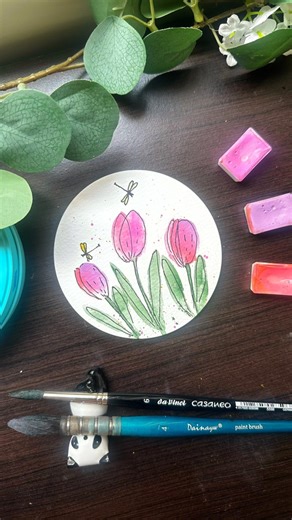 9.9K views · 234 reactions | Paint pretty Tulips in a fun way. You...