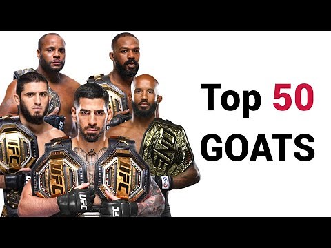 The Top 50 Greatest MMA Fighters Of All Time! Ultimate UFC GOAT List