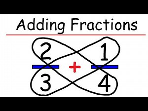 Adding Fractions Using the Butterfly Method - Basic Math