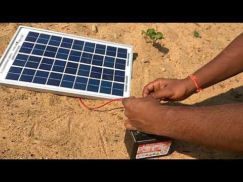 How to charge battery from solar panel!!