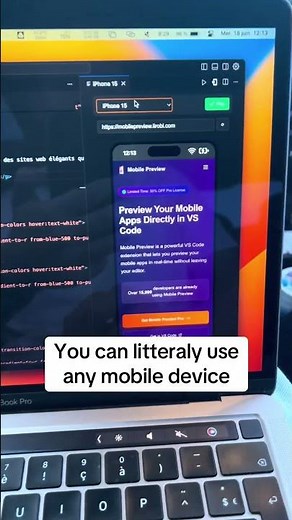 You NEED this VSCode extension - Mobile Preview #programming #coding #webdesign #vscode #code