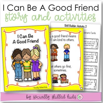 Making Friends - Social Skills Story and Friendship Activities - K-2nd Grade
