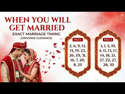 When you will marry🎊🔔MARRIAGE TIMELINE( Part 1)❤️‪@Julius888‬