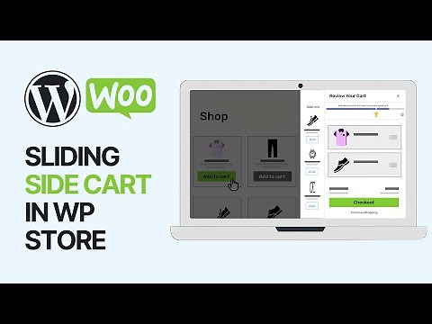How to Add Sliding Side Cart in WooCommerce WordPress Store - Easily & Free 🛒