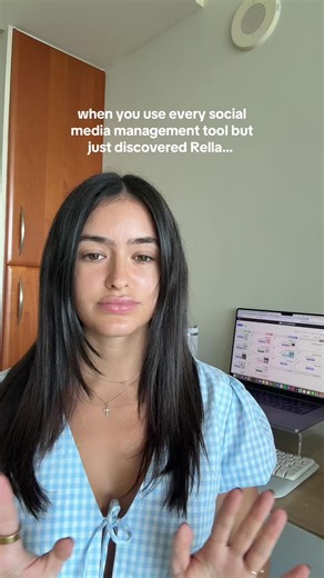 Saying goodbye to all the other tools when you discover Rella... On Rella, you can plan and schedule your content, share your content calendar and posts with clients - without having them login to a new app, and now see and share analytics. #socialmediamanager #socialmediamanagers #smm #contentcalendar #contentplan #socialmediamanagement