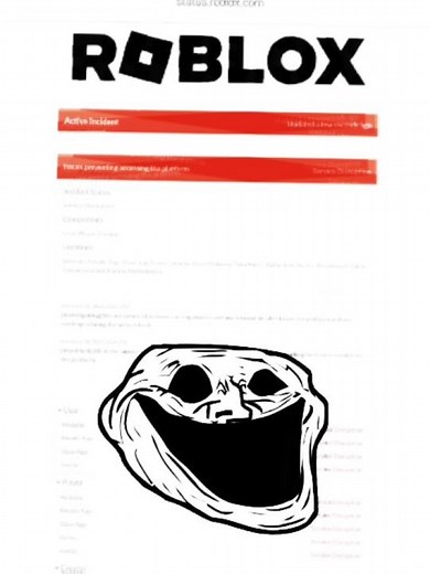 Roblox Active Incident (Fixed By Roblox) #robloxshorts #robloxedits #Roblox #roblox #robloxmemes