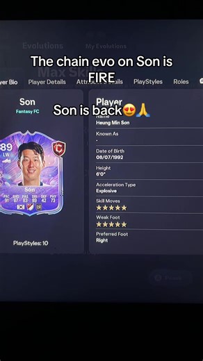 The Ultimate Evo Chain Skills of Son in FIFA 26