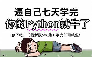 【全568集】别再走弯路了！这绝对是2024最全最细的全套Python教学视频，包含所有干货内容，允许白嫖，从零基础小白到Python大佬只要这套就够了！