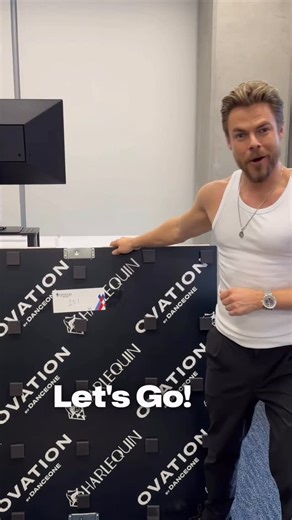 Derek Hough on Instagram: "We’ve got a brand new ballroom floor at @ovationdance , and let me tell you, it’s a beauty! I’ve been geeking out testing the texture and traction to make sure it’s just right, so you can dance your absolute best. Partnering with Harlequin has been amazing, and I can’t wait to see all of you out there, tearing it up . See you on the dance floor! Thank you to @liya.kazbekova for breaking in the floor :)"