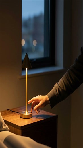 Light up any room with our rechargeable, touch‑sensor LED table lamp—cordless, 3 colors, perfect for