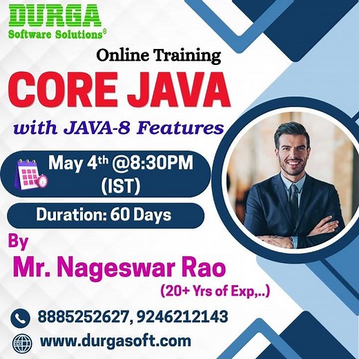 CORE JAVA with JAVA-8 Features Online Training @ DURGASOFT #durgasoftware #durgasoft #java #shorts