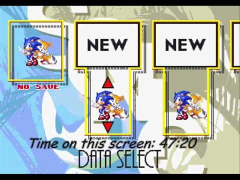 The save screen music changes after 47 minutes - Sonic 3