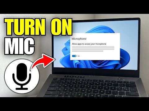 How To Turn On Microphone on Laptop (Windows 10/11)