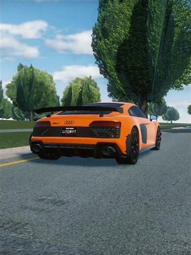 Updated sounds on Audi R8 GT (Roblox Greenville) #robloxgreenville #roblox #shorts