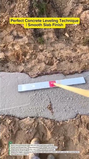 Perfect Concrete Leveling Technique | Smooth Slab Finish #concretework #builderlife #construction