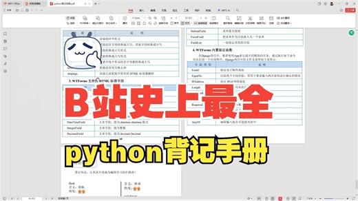 python背记手册（PDF学习文档）-Python基础知识