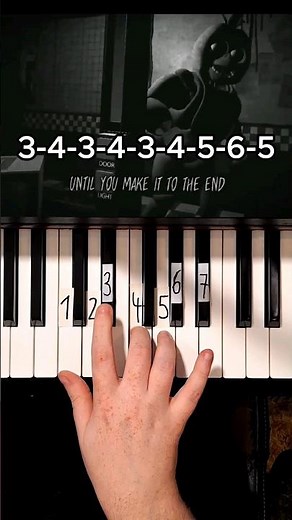 3/3 Never be Alone (FNAF) Shadrow Piano Tutorial #shorts