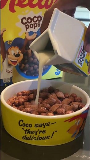 KELLOGG’S COCO POPS ROCKS #ASMR MILK POURING #kelloggs #cocopops