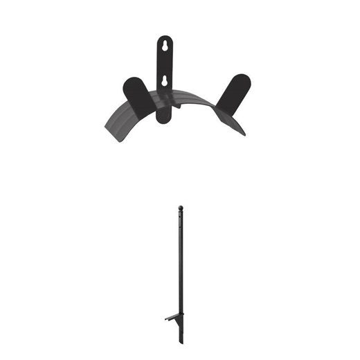 LIBERTY GARDEN 125 ft. Americana Black Steel Customizable & Wall Mounted Garden Hose Reel Combo - The Home Depot
