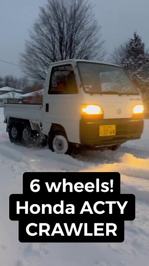 1M views · 11K reactions | YES It’s Real! The 1995 Honda ACTY Crawler 6 wheel 4x4 from Japan! This came from the factory this way! Owner MugenBeat on IG #honda #HondaActy #crazyvideo #snow | HondaPro Jason | Facebook