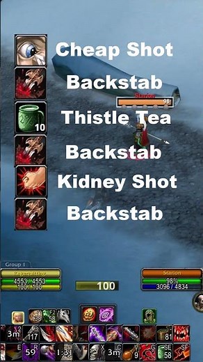 Dagger Rogue Burst #worldofwarcraft #wowclassic