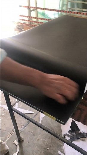 Perfect Vinyl Pasting on Glass ✨🔥 | Satisfying Installation Process #shortsvideo