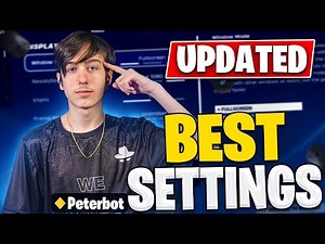 NEW Peterbot Fortnite Settings & setup in chapter 5 season 4 *FNCS WINNER*