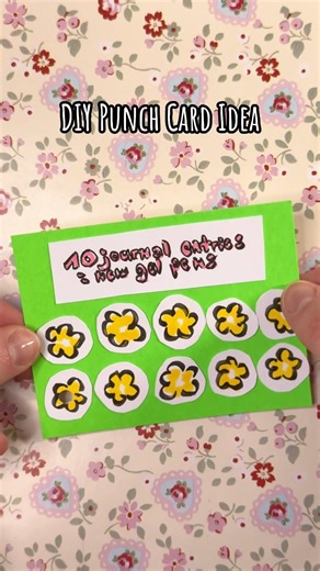 DIY punch card idea💖✨ #diy #shorts #new #craftideas #cute #art