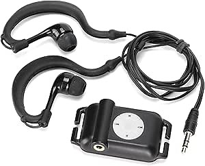 Goshyda IPx8 Waterproof MP3 Player, 4GB HiFi Sound, with Underwater Headphone, Swimmer MP3 Player, for Surfing, Swimming Watersports, Running