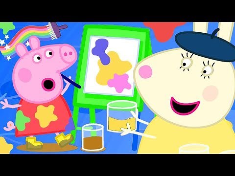 Peppa Pig Official Channel ⭐️ New Season ⭐️ Peppa Paints Using Colourful Mud