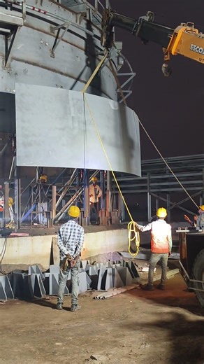 Tank Shell Erection #tank #fabrication #ytshorts #shortvideo #shortfeed #shorts #short #viralshorts