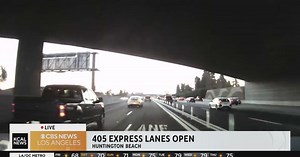 New express lanes open on the 405 Freeway in Orange County