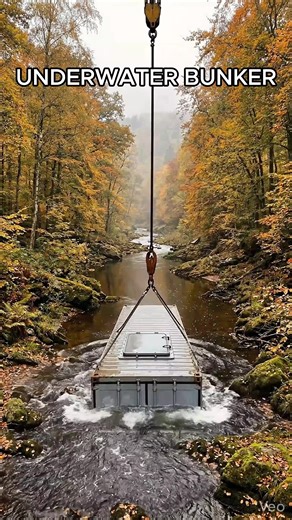 I transformed a standard shipping container into a secret underwater bunker! 🌊 Here is the step-by-step timelapse of the build progress: 🛠️ Step 1: First, I dropped the container right into the riverbed. I naturally camouflaged the roof from the outside using a heavy tarp, river rocks, and scattered branches so it blends in perfectly. 🪚 Step 2: Moving inside, I used an angle grinder to cut through the heavy steel for the massive underwater windows. Then, I coated the entire base with a thick 